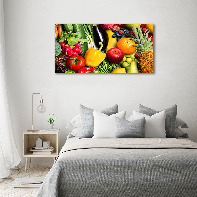 Acrylic wall art Vegetables and fruits