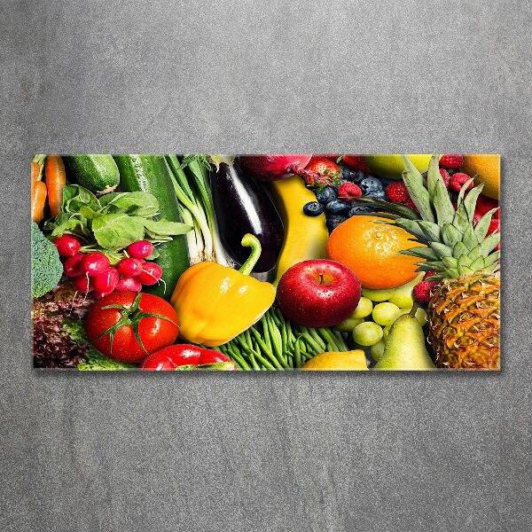 Acrylic wall art Vegetables and fruits