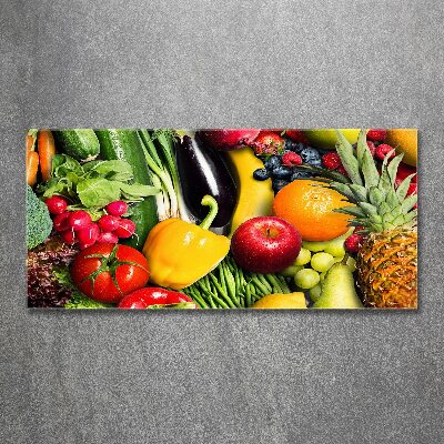 Acrylic wall art Vegetables and fruits