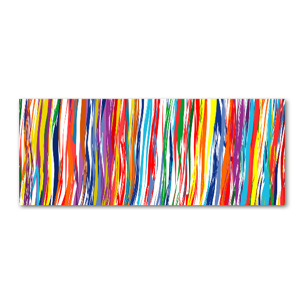 Wall art acrylic Colorful stripes