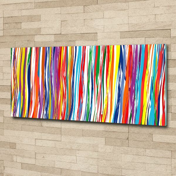 Wall art acrylic Colorful stripes