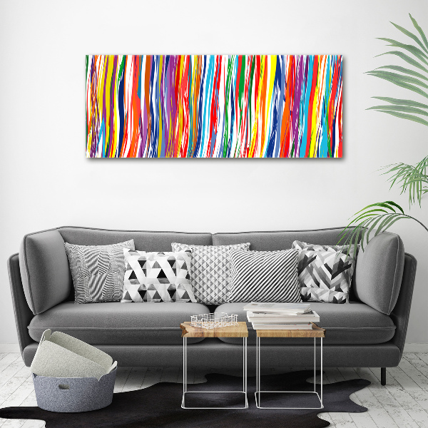 Wall art acrylic Colorful stripes