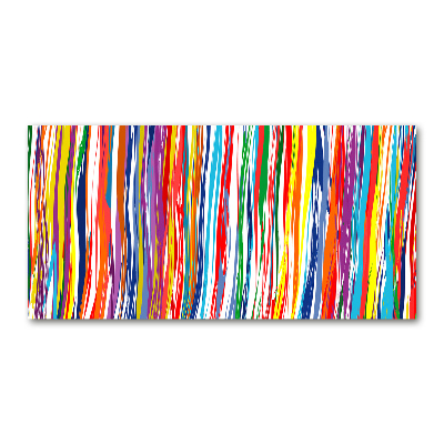 Wall art acrylic Colorful stripes