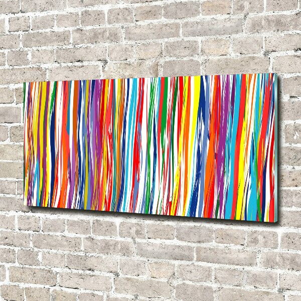 Wall art acrylic Colorful stripes