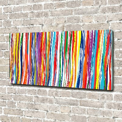 Wall art acrylic Colorful stripes