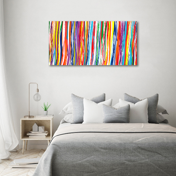 Wall art acrylic Colorful stripes