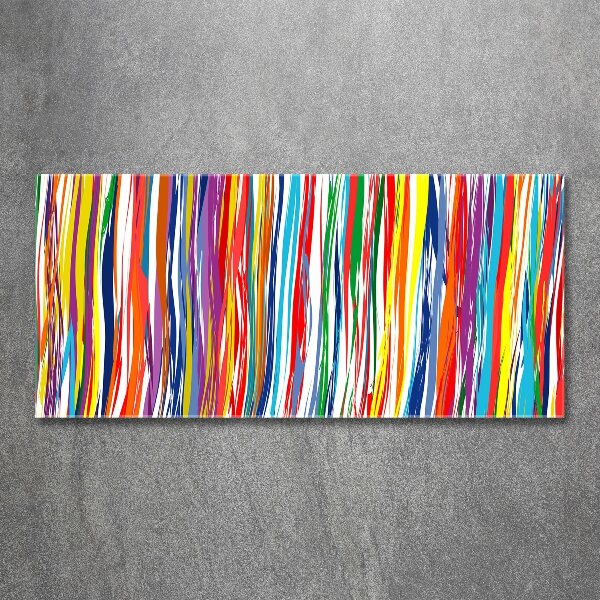 Wall art acrylic Colorful stripes