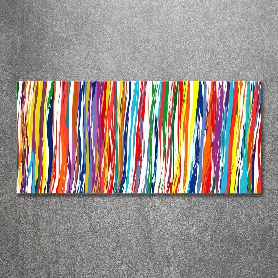 Wall art acrylic Colorful stripes