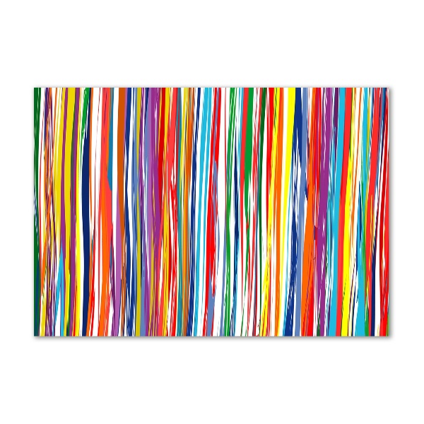 Wall art acrylic Colorful stripes