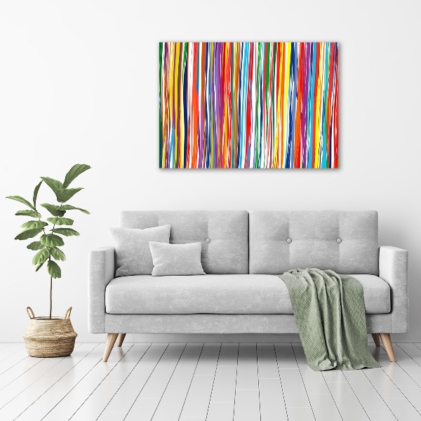 Wall art acrylic Colorful stripes