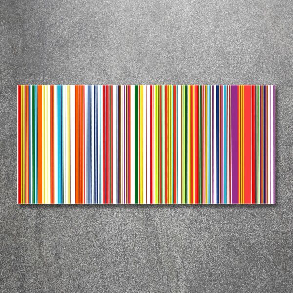 Print on acrylic Colorful stripes