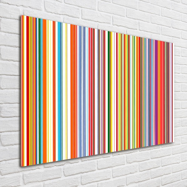 Print on acrylic Colorful stripes