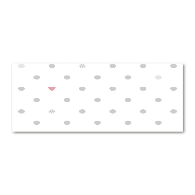 Acrylic wall picture Dots and hearts