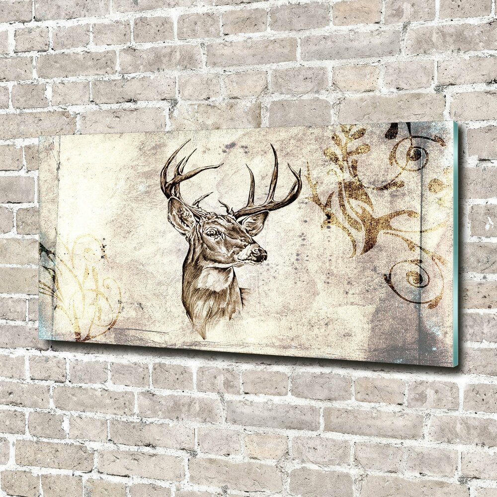 Acrylic wall picture Deer