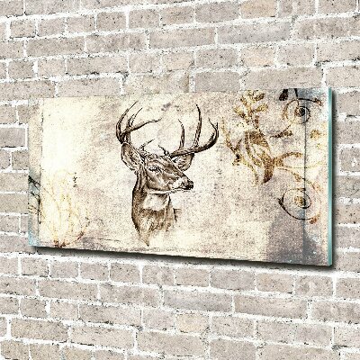 Acrylic wall picture Deer