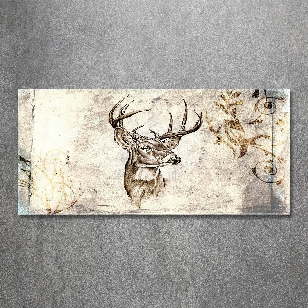 Acrylic wall picture Deer