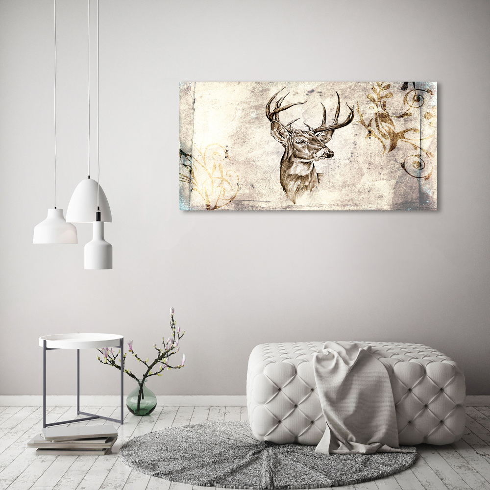 Acrylic wall picture Deer