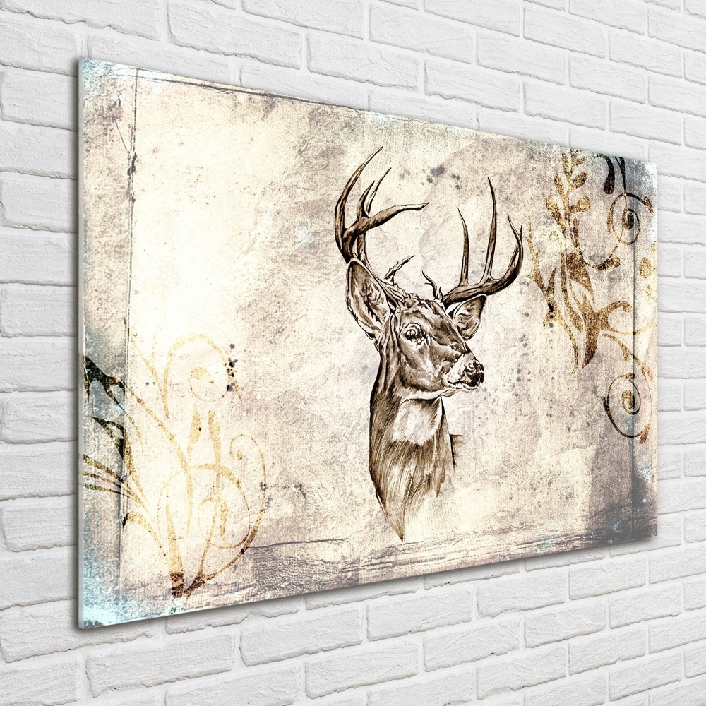 Acrylic wall picture Deer