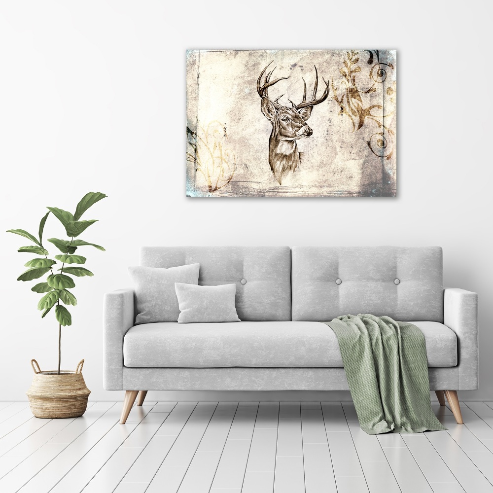 Acrylic wall picture Deer