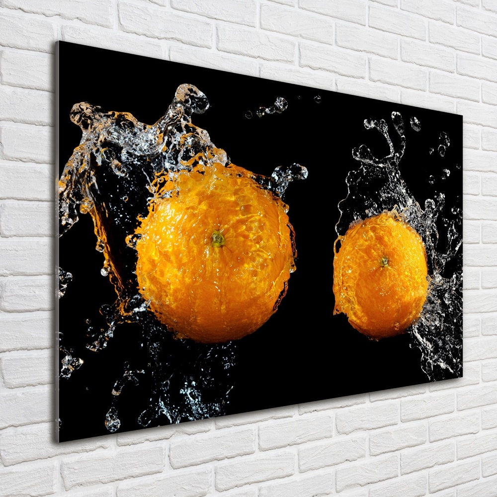 Wall art acrylic Oranges and water