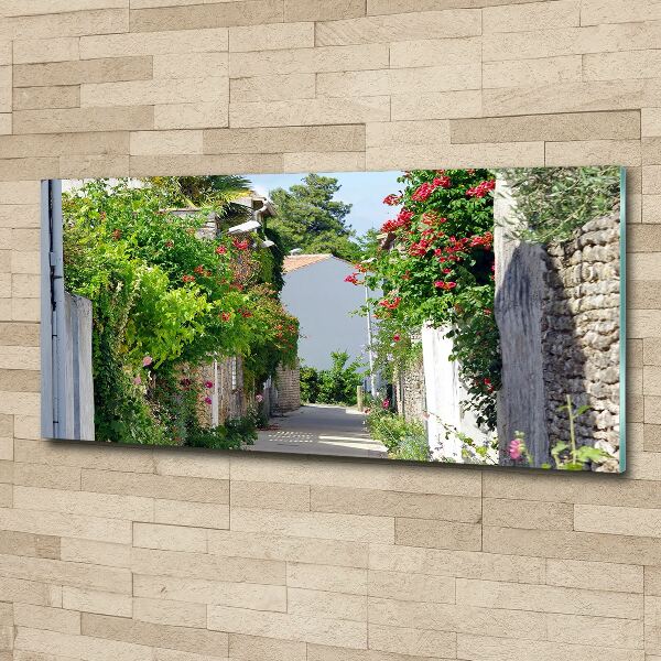 Acrylic print Floral alley