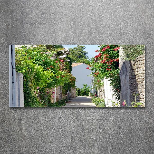 Acrylic print Floral alley