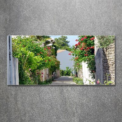 Acrylic print Floral alley