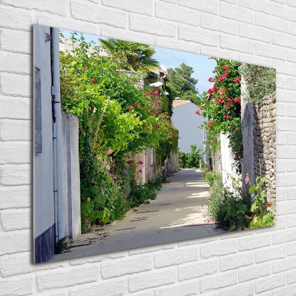 Acrylic print Floral alley