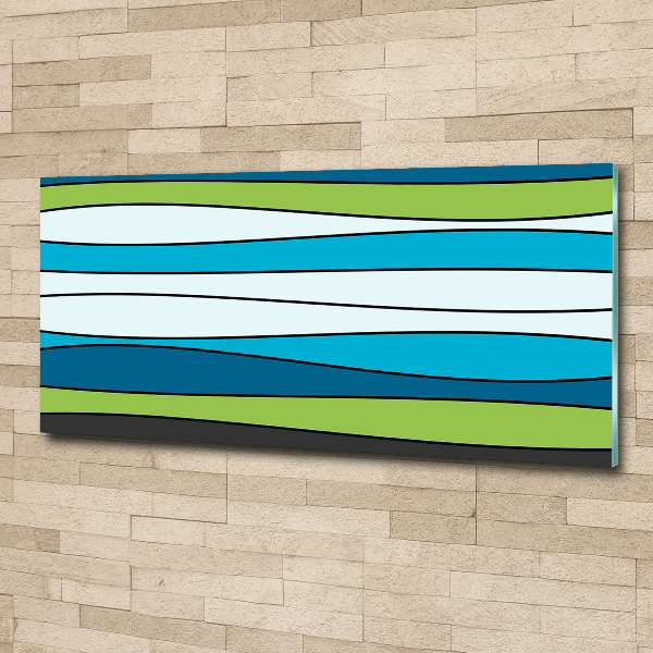 Acrylic wall art Colorful stripes