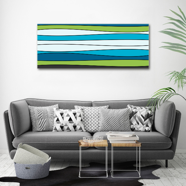 Acrylic wall art Colorful stripes