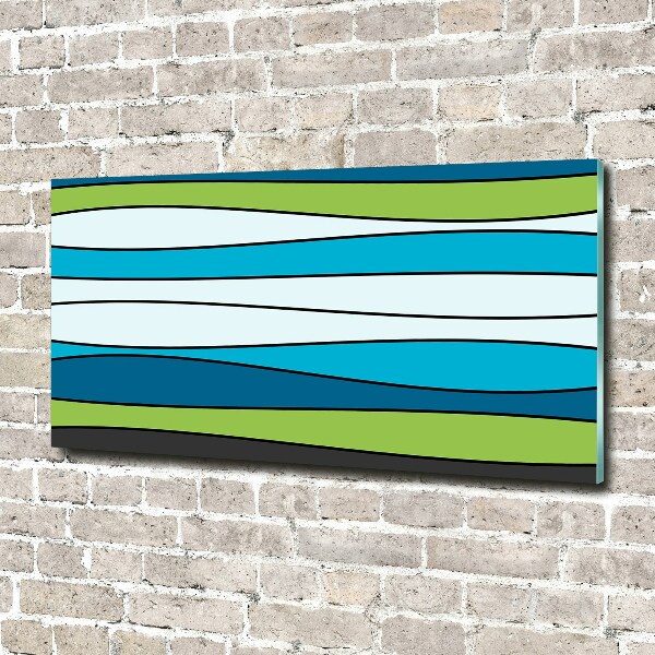 Acrylic wall art Colorful stripes