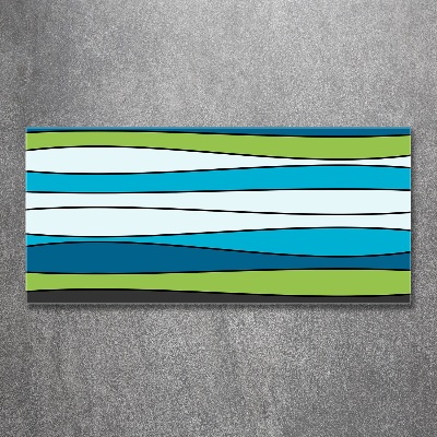 Acrylic wall art Colorful stripes