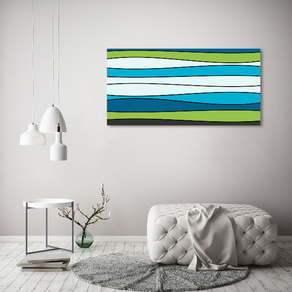 Acrylic wall art Colorful stripes