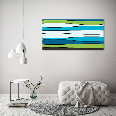 Acrylic wall art Colorful stripes