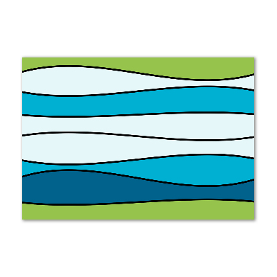 Acrylic wall art Colorful stripes