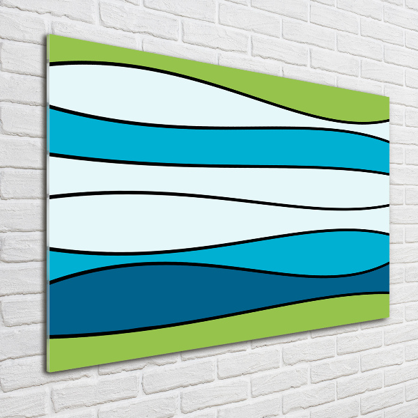 Acrylic wall art Colorful stripes