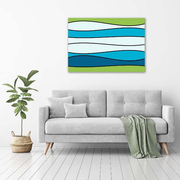 Acrylic wall art Colorful stripes