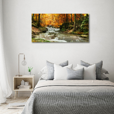 Acrylic print Waterfall in the forest