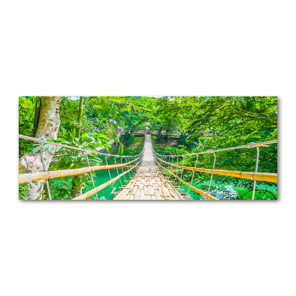 Acrylic print Bamboo forest bridge