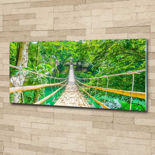 Acrylic print Bamboo forest bridge