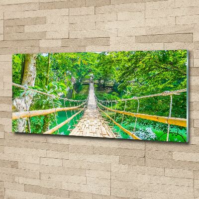 Acrylic print Bamboo forest bridge