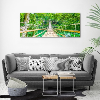 Acrylic print Bamboo forest bridge