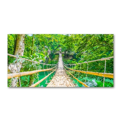 Acrylic print Bamboo forest bridge