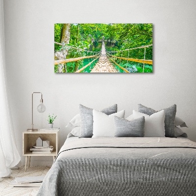 Acrylic print Bamboo forest bridge