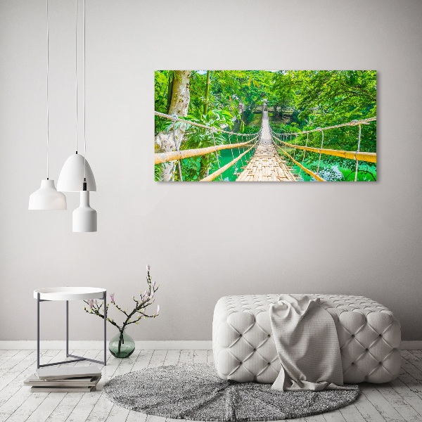 Acrylic print Bamboo forest bridge