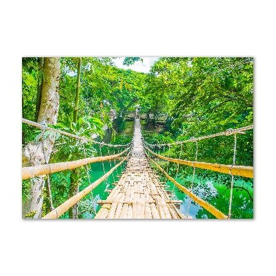 Acrylic print Bamboo forest bridge