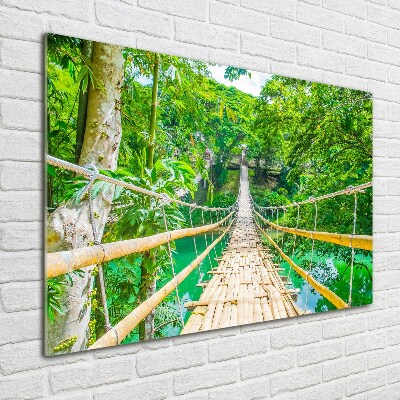 Acrylic print Bamboo forest bridge