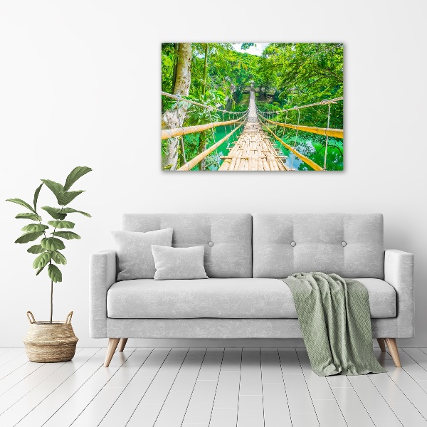 Acrylic print Bamboo forest bridge