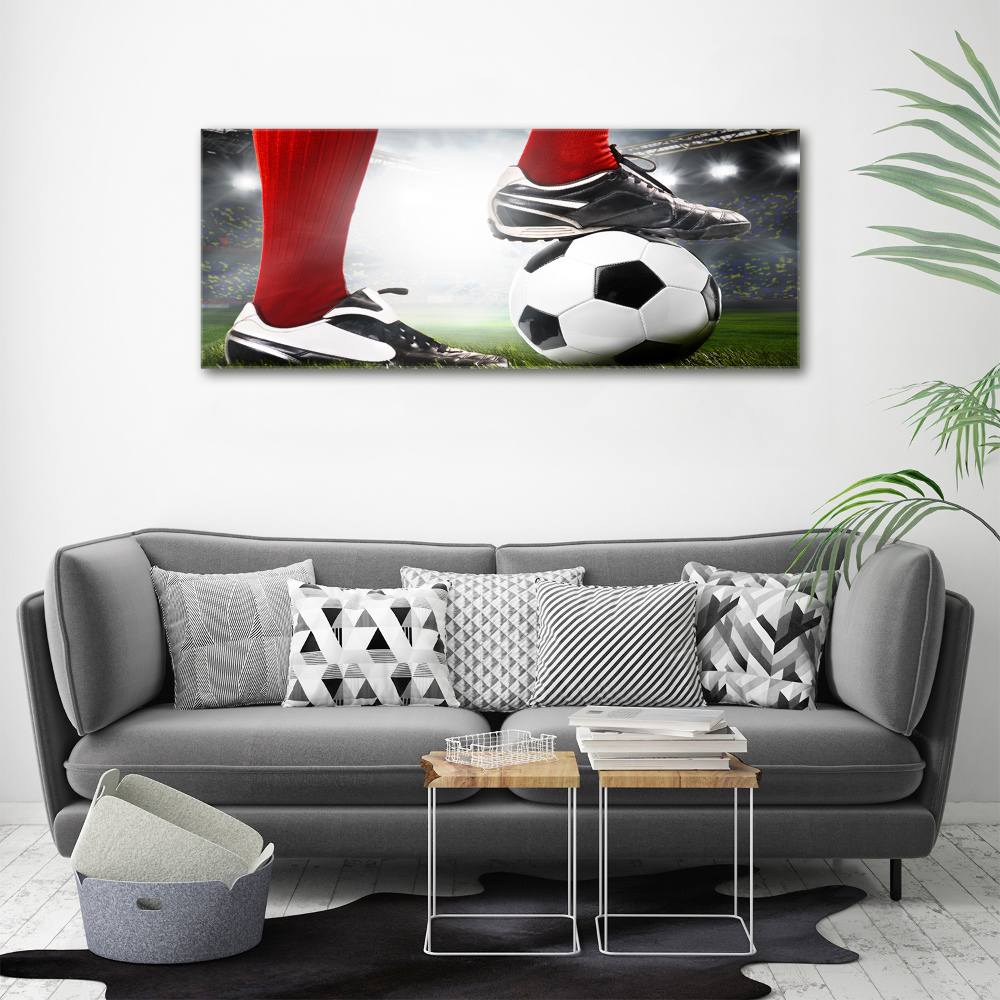 Print on acrylic Footballer's legs