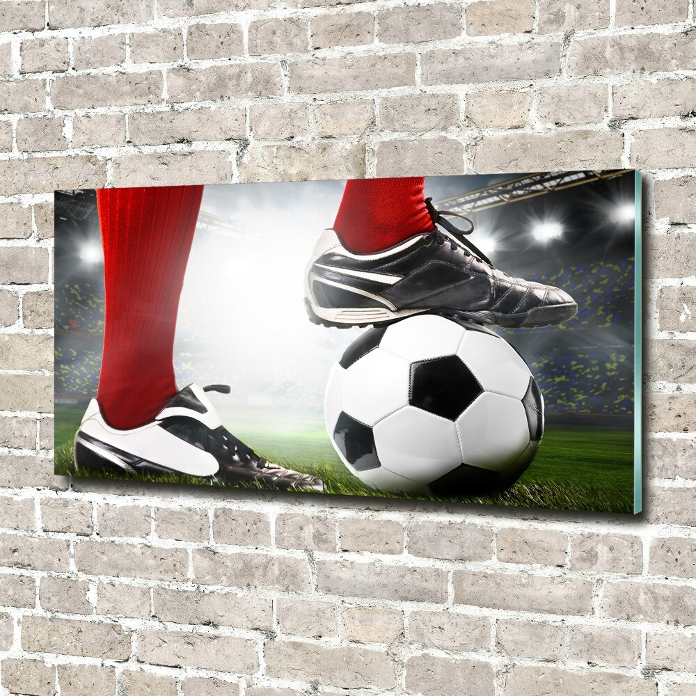 Print on acrylic Footballer's legs